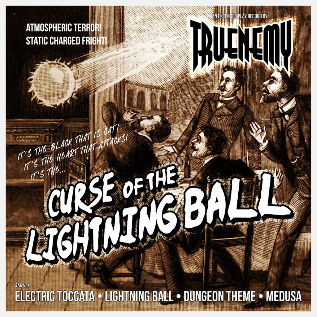 Album artwork for Truenemy's "Curse of the Lightning Ball" EP